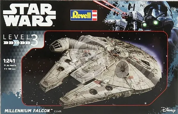 STAR WARS EPISODE VII MODEL KIT 1/241 MILLENIUM FALCON 10 CM
